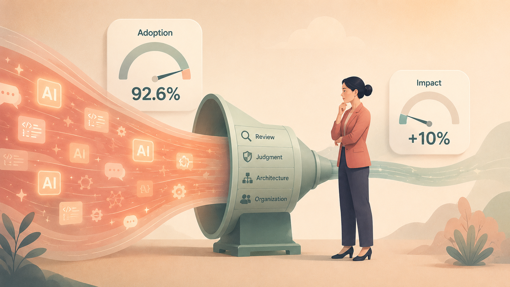 AI productivity paradox: high adoption, modest gains