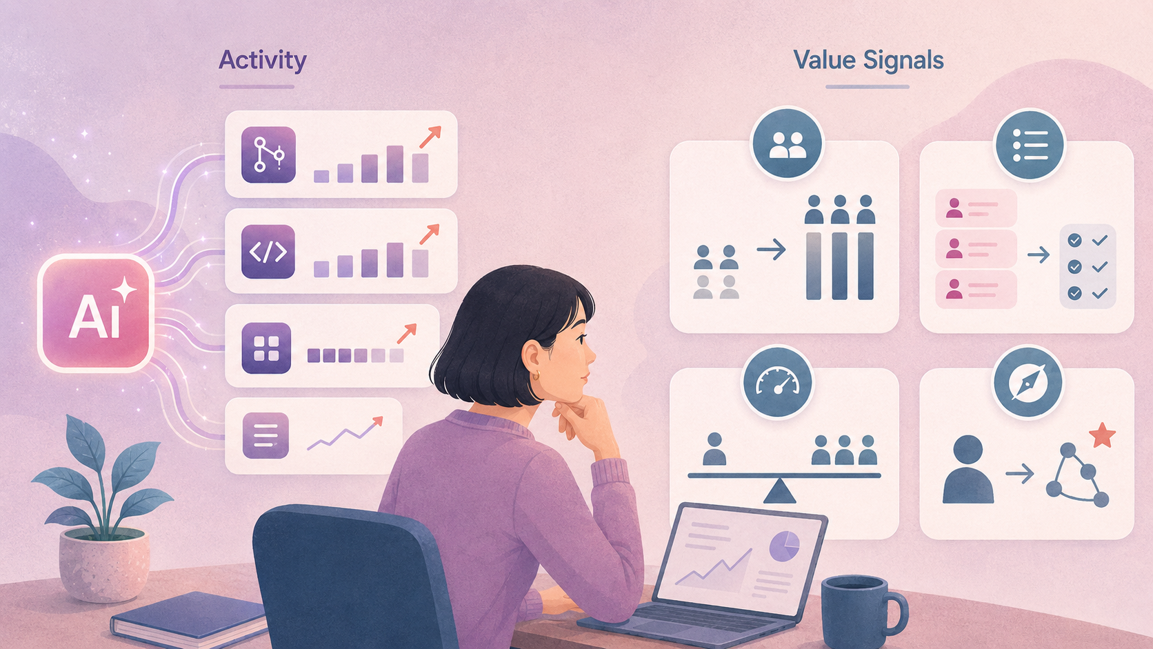 Activity metrics rise after AI adoption while the signals that show real impact stay hidden
