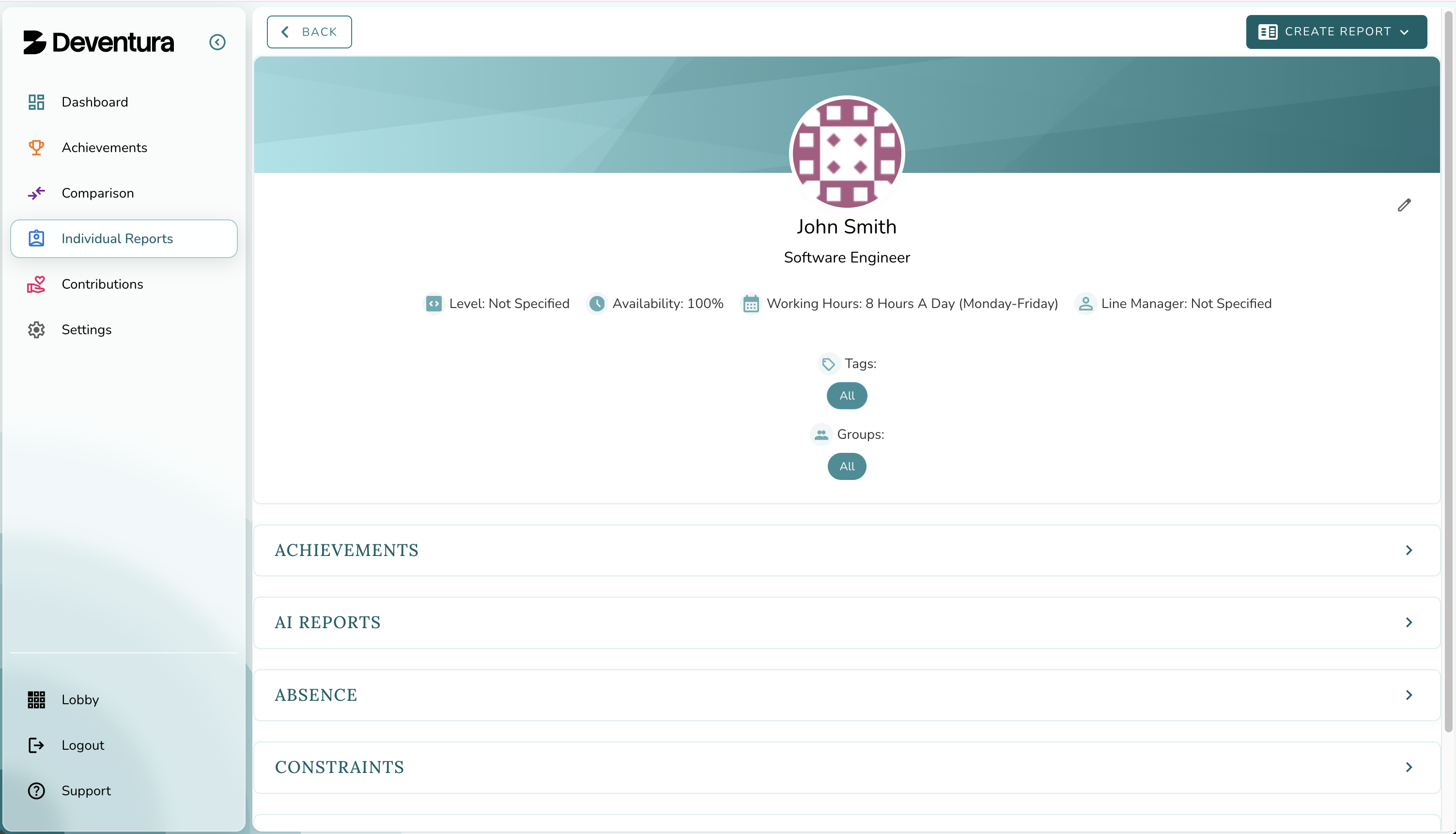 Individual Developer Profile